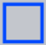 Square icon with blue outline.