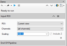 Analysis Operations showing 'Voxel operations' and 'Segment generation' lists including Blob Finder and Watershed