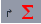 Blue rounded tab with black r at left and red Σ symbol at right