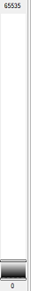 Vertical grayscale color bar labeled 65535 at top and 0 at bottom with a black-to-white gradient
