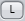 Rounded gray square icon with dark letter L centered
