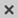 Small close button icon showing an X