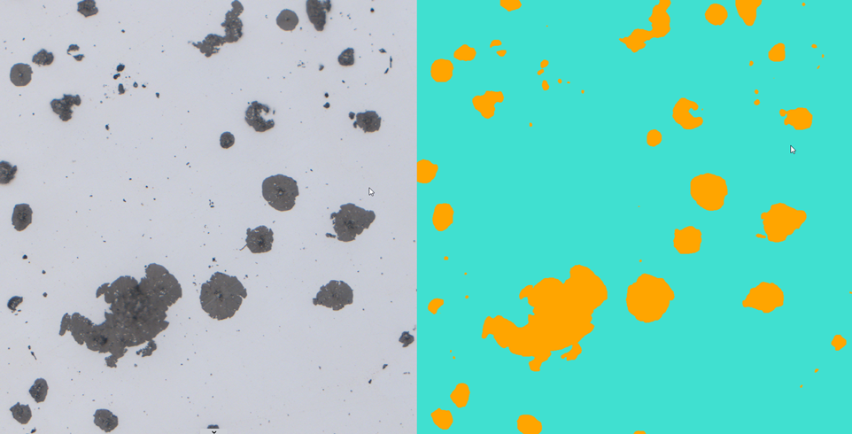 The image shows (from left to right): original image, segmented image