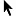 Black mouse cursor arrow on white background